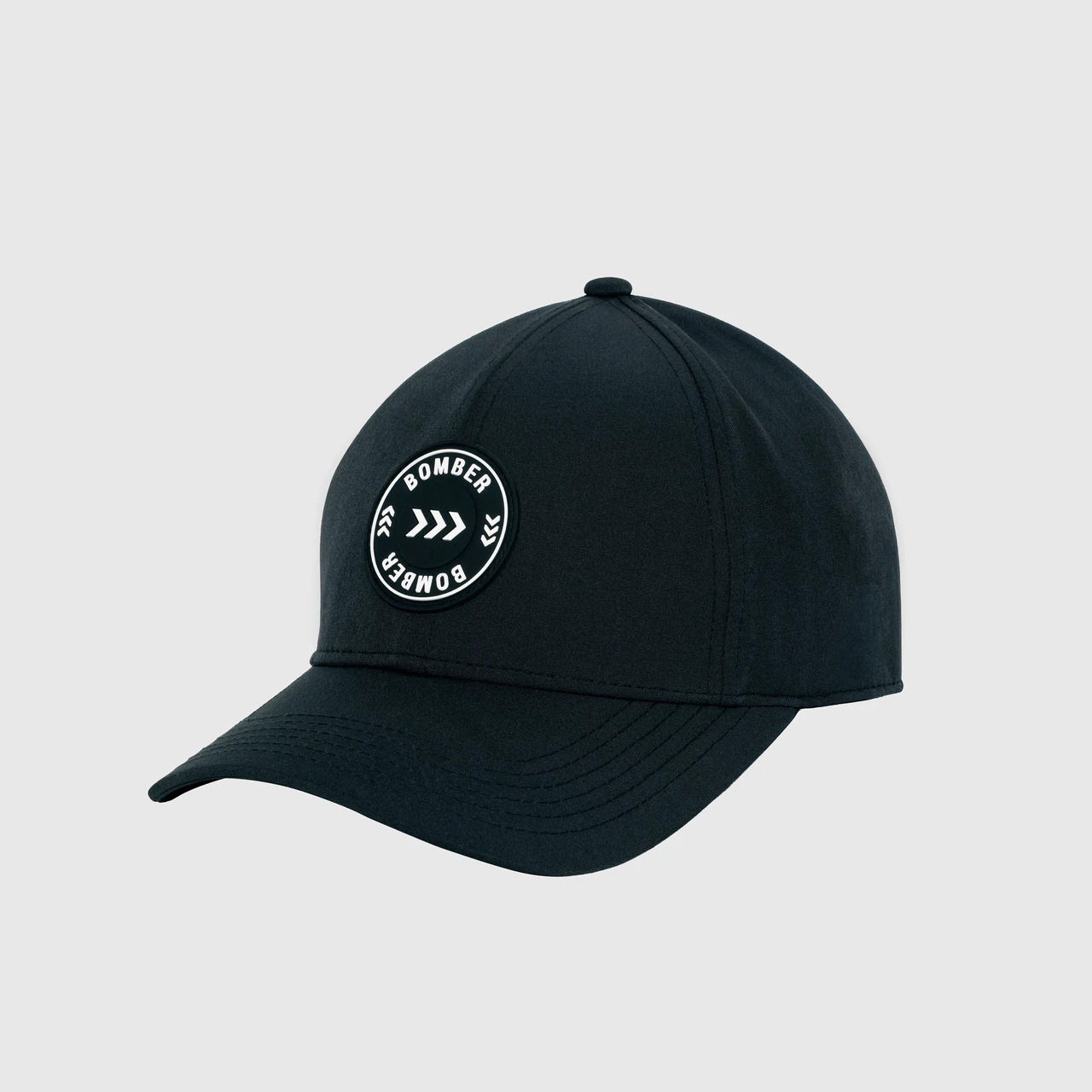 Zone Snapback, men's black snapback hat, product view