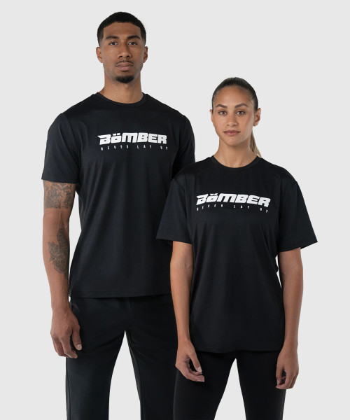 Propel T-Shirt, black unisex HydrApex performance t-shirt with lifestyle fit, front view