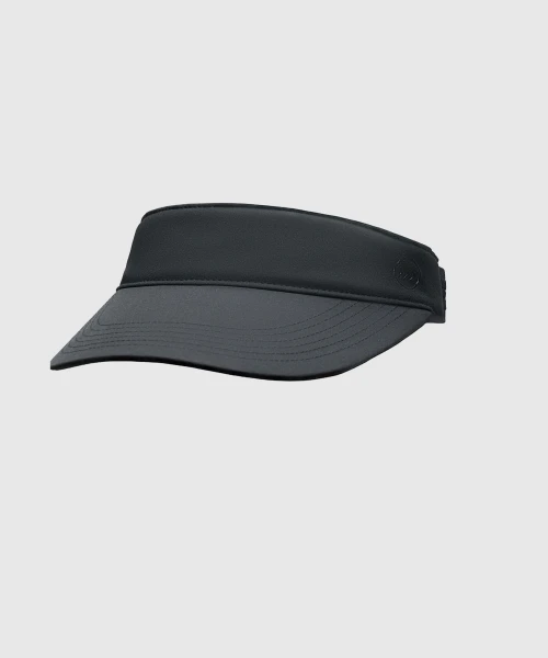 Eclipse Visor, black performance running visor, side view