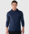 Ascend Hoodie, men's navy lightweight stretch performance hoodie with athletic fit, front view