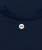 Ignite T-Shirt, navy performance t-shirt with silicone Bomber back yoke logo, close-up view