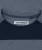 Elevate T-Shirt, navy heather performance t-shirt with interior neck sweat loop, close-up view