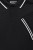Acropolis Polo, black flat-knit collar with contrast tipping, close-up view