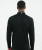 Pinnacle DR Q-Zip, men's black performance quarter-zip with silicone Bomber logo, back view