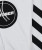 Blaze Hoodie, white performance hoodie sleeve with signature stripe detail, close-up view