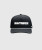 Ambition Snapback, black structured snapback with rope detail and silicone Bomber logo, front view