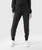 Excel Jogger, black brushed fleece jogger for women with LuxeGo fabric, front view