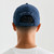 Zone Snapback, men's navy snapback hat, back view