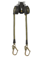 8' FT-X® EdgeCore™ Arc Flash Class 2 Leading Edge Personal SRL-P, Twin-leg with Steel Mini Rebar Hooks with SpeedLink™