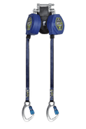8' FT-X® EdgeCore™ Class 2 Leading Edge Personal SRL-P, Twin-leg with Aluminum CE Carabiners with SpeedLink™