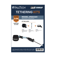 Tool Tethering Kit, 5 lb, Wristband with Speed Clip Attachments and Tool Tape