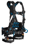 Carbon FT-One Tower™ 6D Tower Climber Full Body Harness, Tongue Buckle Leg Adjustments