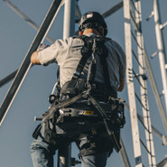 Carbon FT-Arc Tower™  6D Tower Climber Full Body Harness, Quick-Connect Leg Adjustments