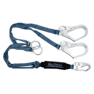 6' ViewPack Tie-back Energy Absorbing Lanyard, Double-Leg with Steel Connectors