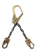 21" Standard-duty Rebar Positioning Assembly with Chain and Steel non-Swivel Rebar Hook