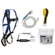 Roofer's Kit with 6' Pass-trough Anchor and Trailing Rope Adjuster