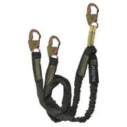 6' WeldTech Nomex Energy Absorbing Lanyard, Double-Leg with Steel Snap Hooks