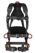 FT-Iron® 3D Construction Belted Full Body Harness, Quick Connect Buckle Leg Adjustment