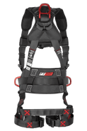 FT-Iron® 3D Construction Belted Full Body Harness, Quick Connect Buckle Leg Adjustment