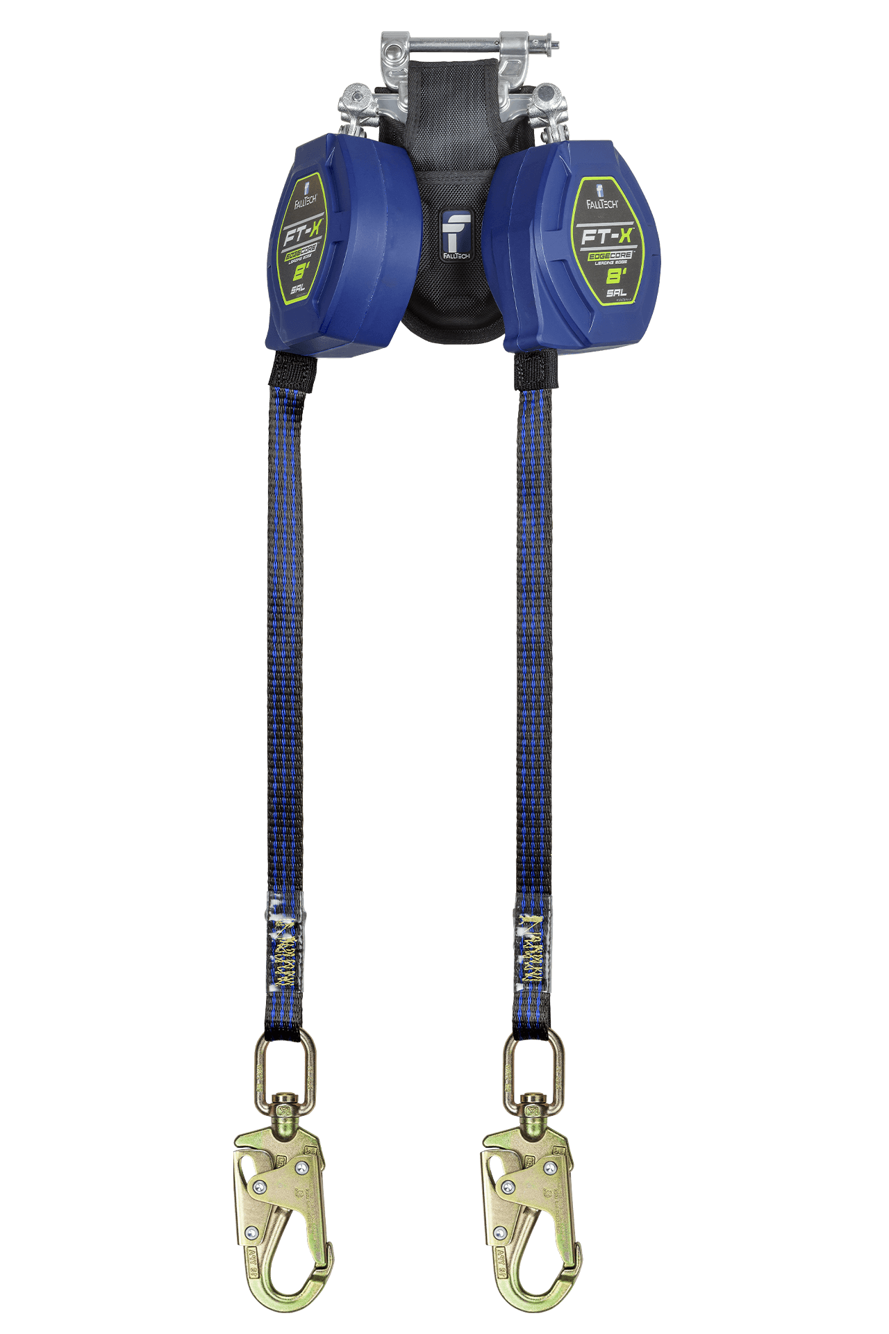 JTEKT STINGS 23 DEFALCO ユニ 8' FT-X® EdgeCore™ Twin-Leg SRL-P, Snap Hooks | FallTech®