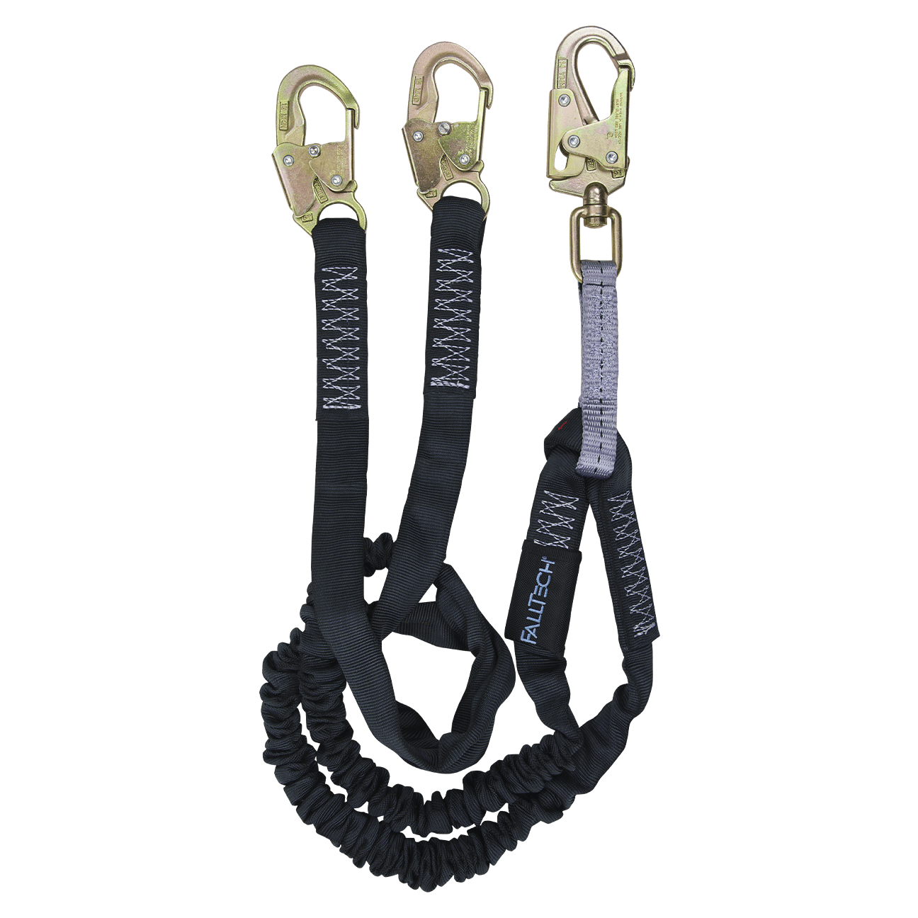 FallTech 8246Y - 6' Heavyweight Energy Absorbing Lanyard, Double