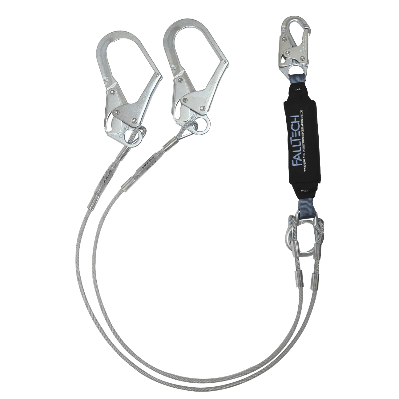 FallTech 8357Y3 - 6' ViewPack Coated Cable Energy Absorbing