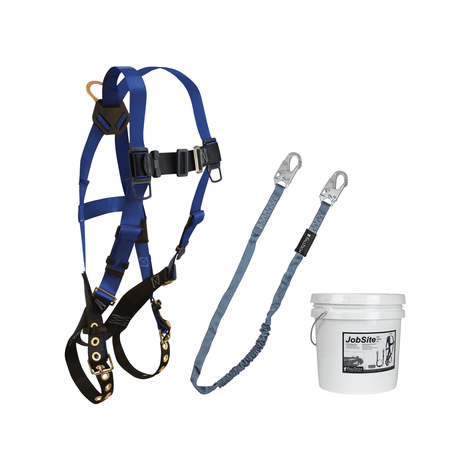 FallTech 9505Z - Harness and Lanyard 2pc Mini Bucket Kit (7016