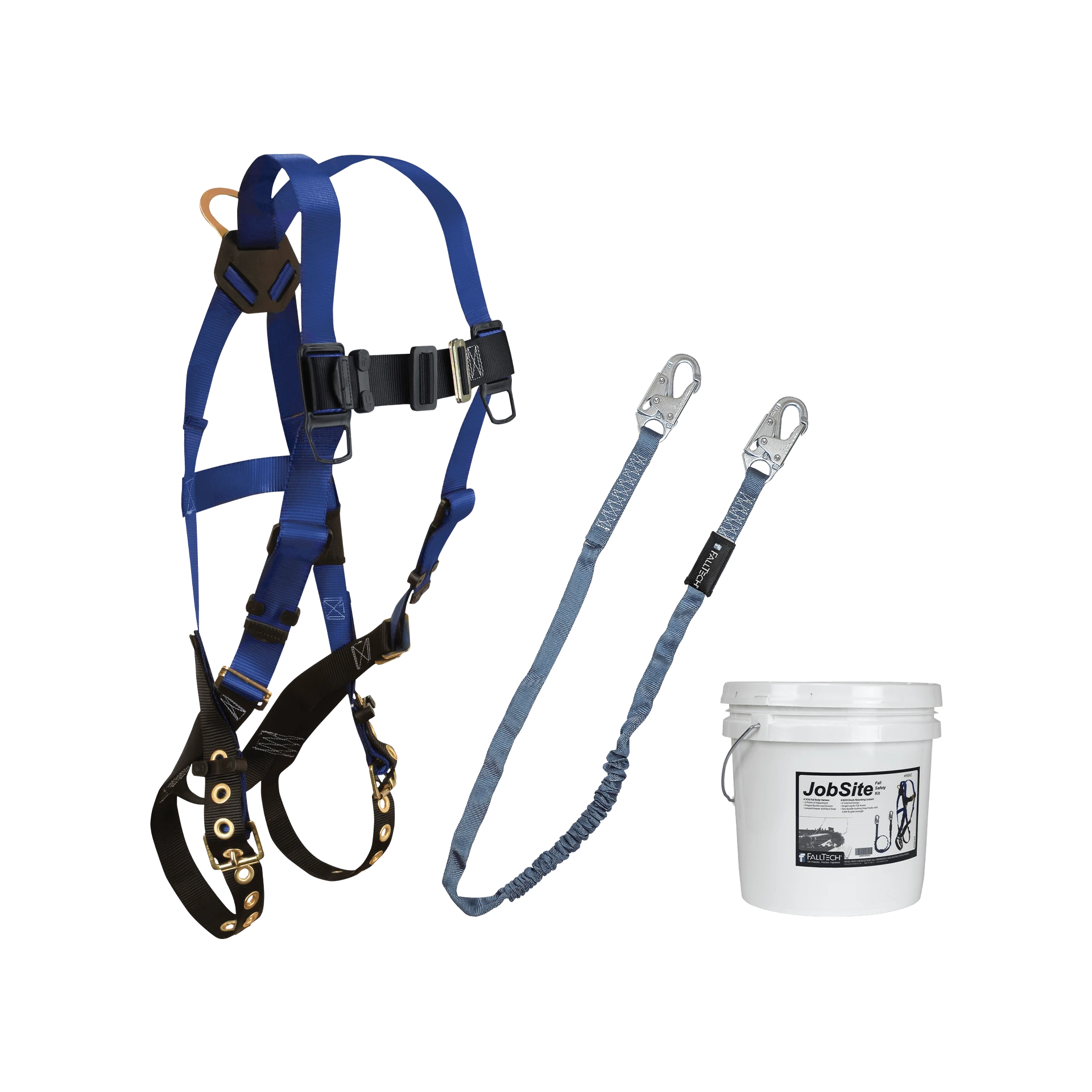 FallTech 9505Z - Harness and Lanyard 2pc Mini Bucket Kit (7016