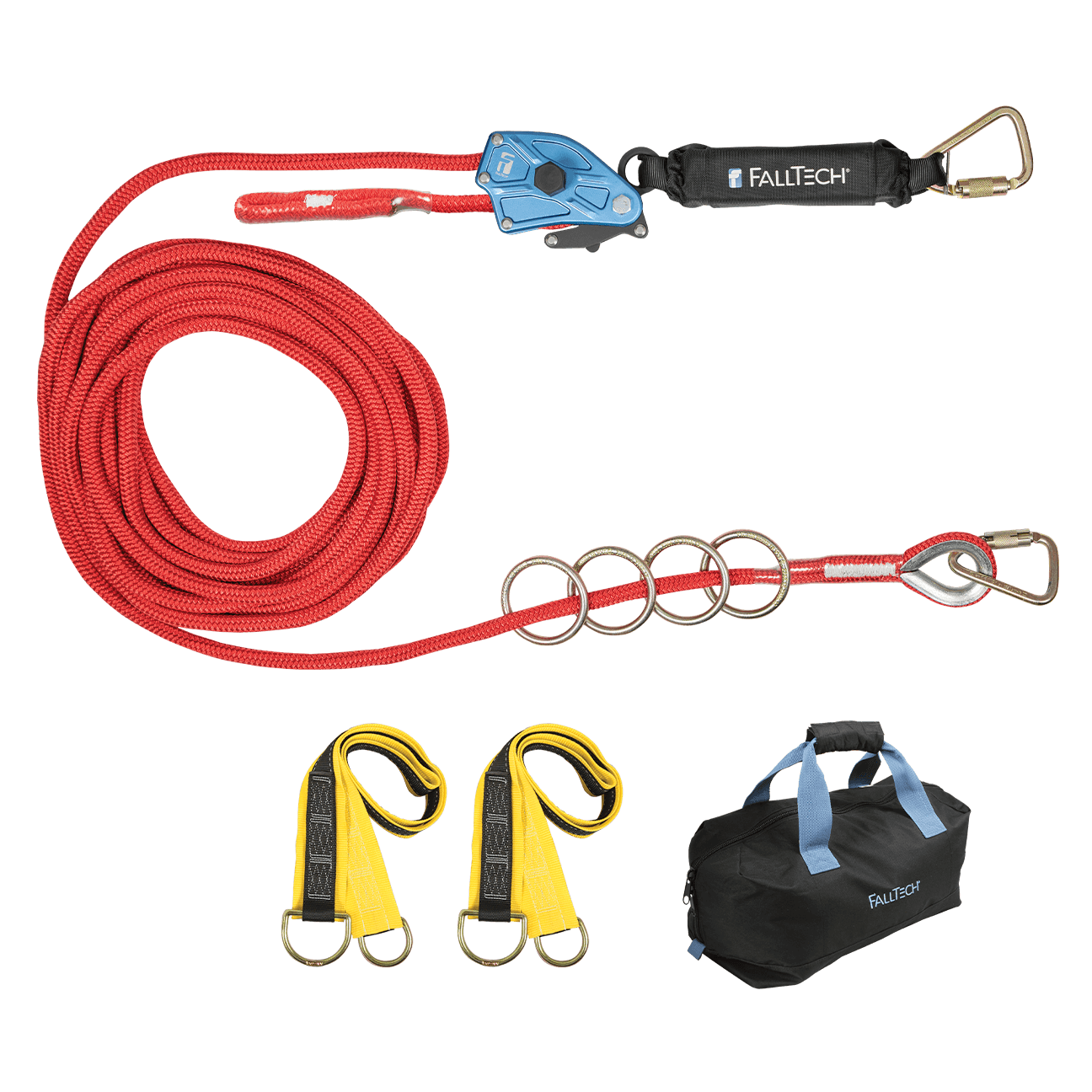 FallTech 772060 - 60' 4-Person Temp Rope HLL System | FallTech.com