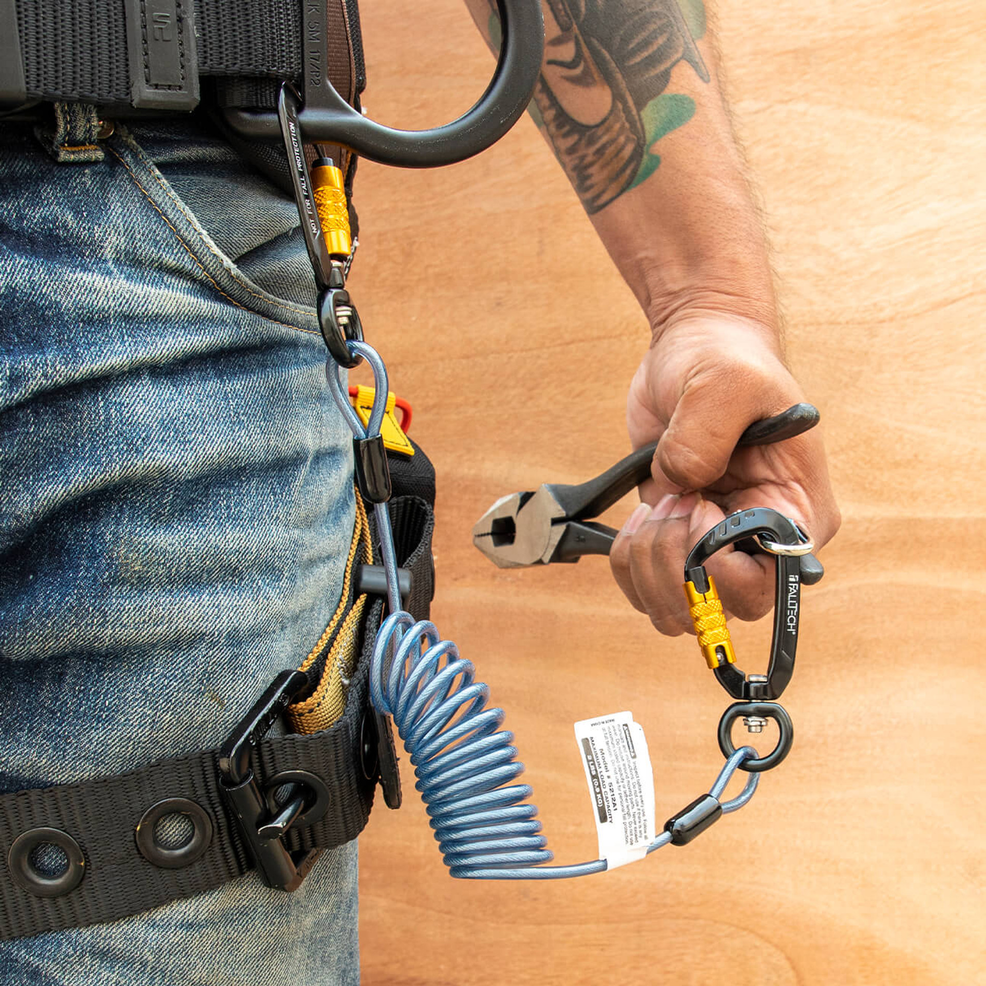 ALPHA TA0538-9059 × Standard California 5 lb Cap Stretch Web Tool Lanyard Kit | Speed Clip Attachments