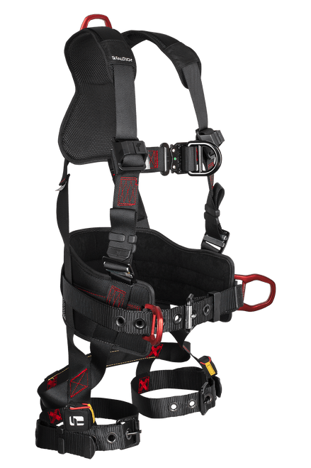 FT-Iron® 4D Construction Climbing Full Body Harness, Tongue Buckle Leg Adjustments