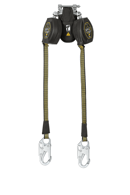 8' FT-X® EdgeCore™ Arc Flash Class 2 Leading Edge Personal SRL-P, Twin-leg with Steel Snap Hooks with SpeedLink™