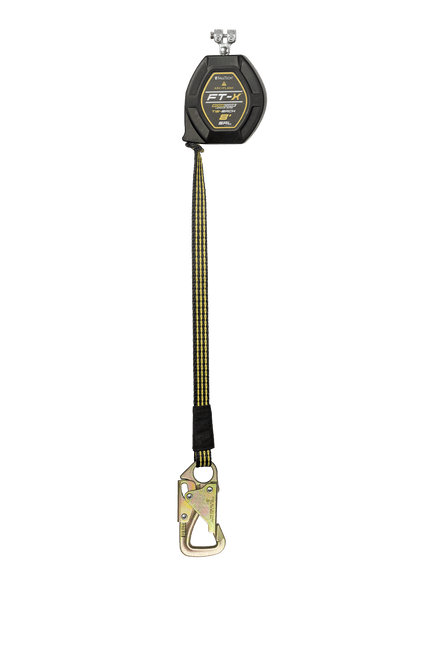 8' FT-X® EdgeCore™ Arc Flash Tie-Back Class 2 Leading Edge Personal SRL-P, Replacement-leg with Steel 5k Snap Hook with SpeedLink™