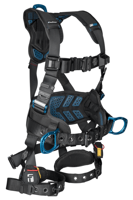 FT-One Fit™ 3D Construction Belted Women's Full Body Harness, Tongue Buckle Leg Adjustments