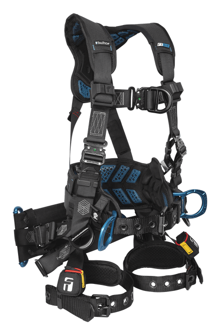 Carbon FT-One Fit Tower™  6D Tower Climber Full Body Harness, Tongue Buckle Leg Adjustments