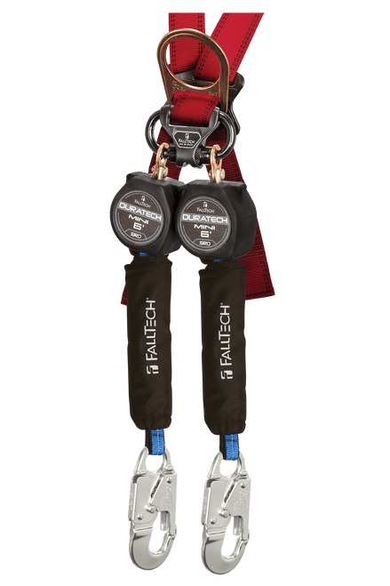 6' Mini Personal SRL with Aluminum Snap Hooks, Includes Steel Dorsal Connecting Carabiner