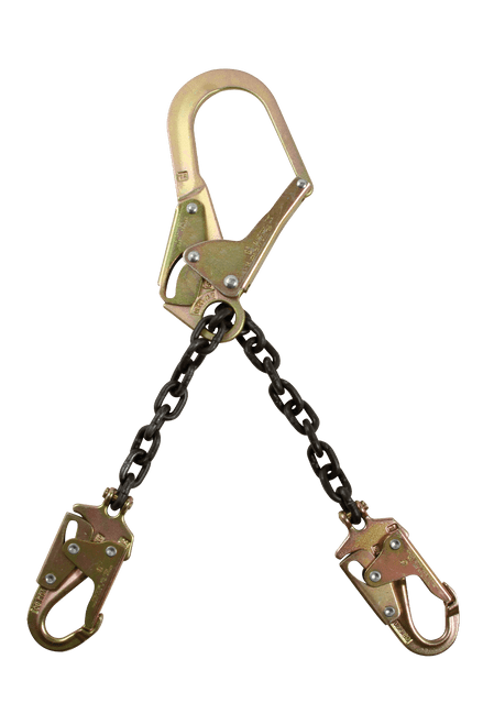 21" Standard-duty Rebar Positioning Assembly with Chain and Steel non-Swivel Rebar Hook