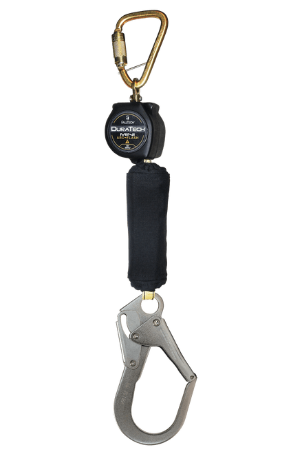 6' Arc Flash Mini Personal SRL with Steel Rebar Hook, Includes Steel Dorsal Connecting Carabiner