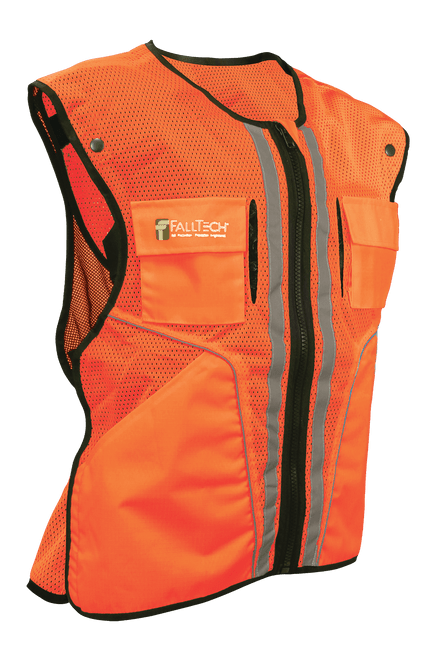 Construction Grade High-visibility Orange Safety Vest