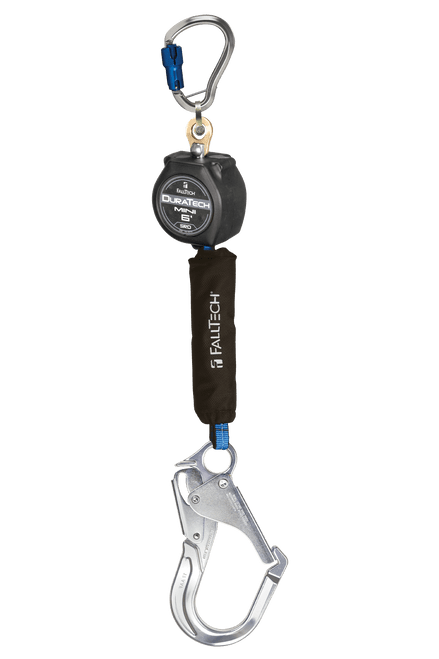 6' Mini Personal SRL with Aluminum Rebar Hook, Includes Aluminum Dorsal Connecting Carabiner