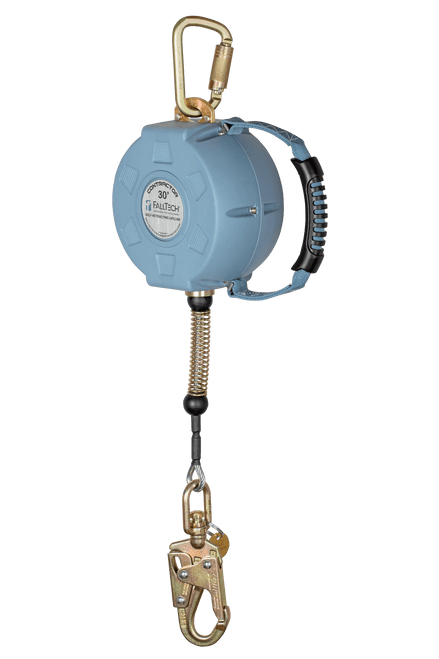 FallTech® Contractor C SRL with 30' Galvanized Cable and Anchorage Carabiner