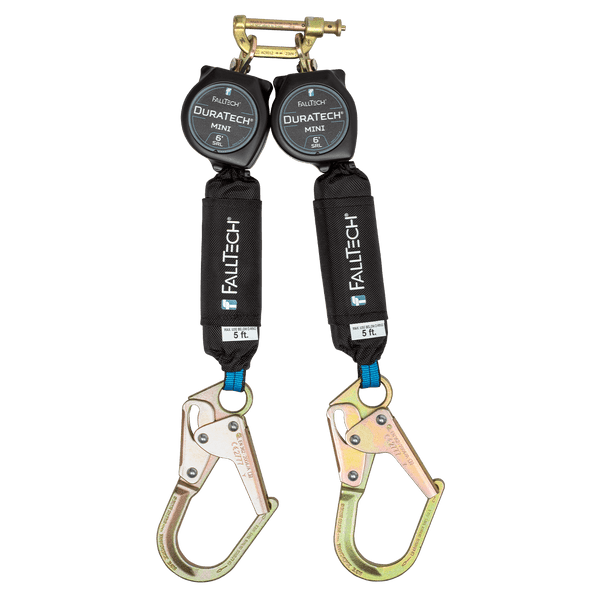 6' DuraTech® Mini Class 1 Personal SRL-P with Steel Mini Rebar Hooks, Includes Triple-Lock Steel Dorsal Connector