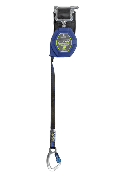 8' FT-X® EdgeCore™ Class 2 Leading Edge Personal SRL-P, Single-leg with Aluminum CE Carabiner