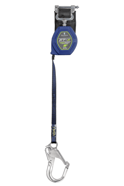 8' FT-X® EdgeCore™ Class 2 Leading Edge Personal SRL-P, Single-leg with Aluminum Rebar Hook