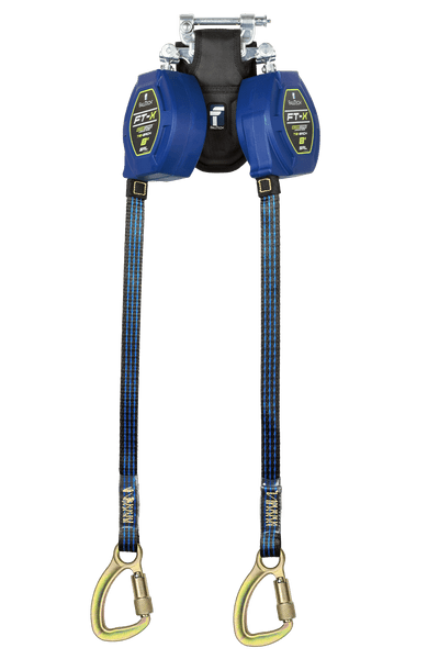 8' FT-X® EdgeCore™ Tie-Back Class 2 Leading Edge Personal SRL-P, Twin-leg with Steel 5k Carabiners with SpeedLink™