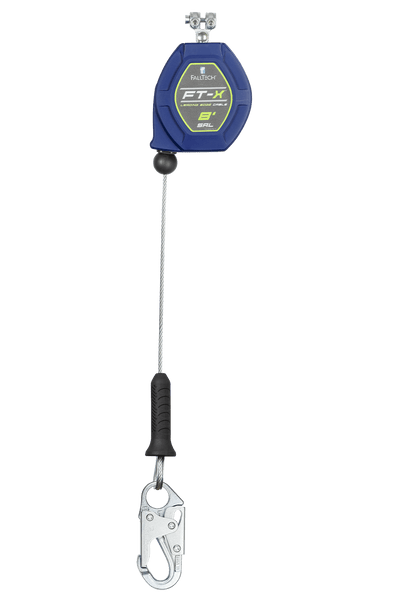 8' FT-X® Cable Class 2 Leading Edge Personal SRL-P, Replacement-leg with Steel Snap Hooks with SpeedLink™