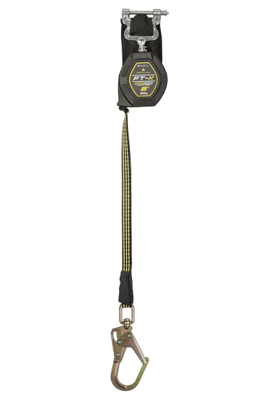 8' FT-X® EdgeCore™ Arc Flash Class 2 Leading Edge Personal SRL-P, Single-leg with Steel Mini Swivel Rebar Hook