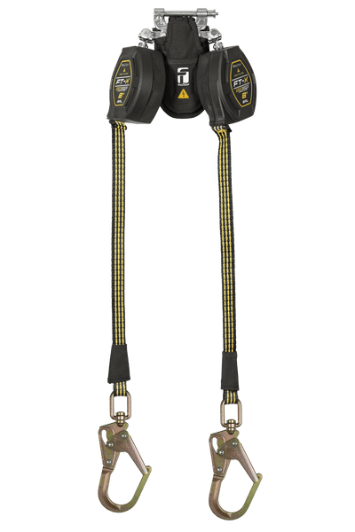 8' FT-X® EdgeCore™ Arc Flash Class 2 Leading Edge Personal SRL-P, Twin-leg with Steel Mini Swivel Rebar Hooks with SpeedLink™