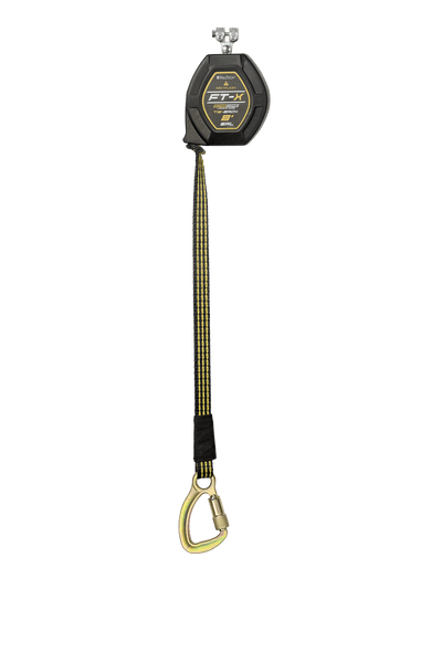 8' FT-X® EdgeCore™ Arc Flash Tie-Back Class 2 Leading Edge Personal SRL-P, Replacement-leg with Steel 5k Carabiner with SpeedLink™