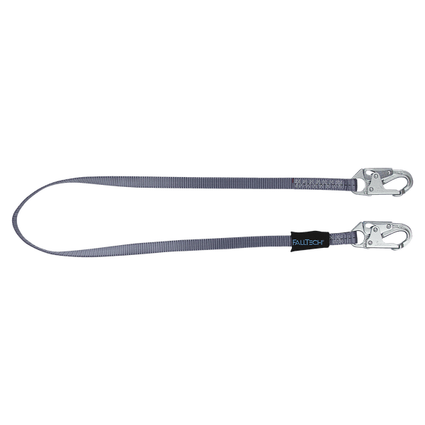 6' Web Restraint Lanyard, Fixed-Length with Steel Snap Hooks